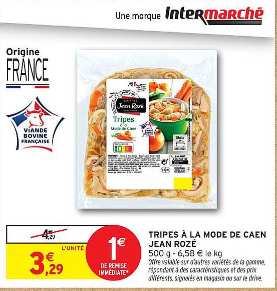 TRIPES À LA MODE DE CAEN JEAN ROZÉ