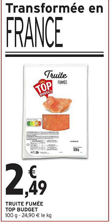 Truite Fumée TOP BUDGET