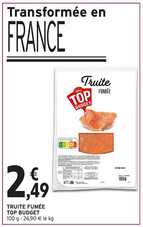 Truite Fumée TOP BUDGET