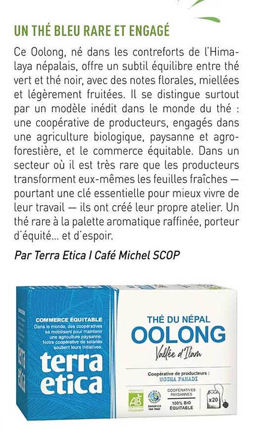 UN THÉ BLEU RARE ET ENGAGÉ