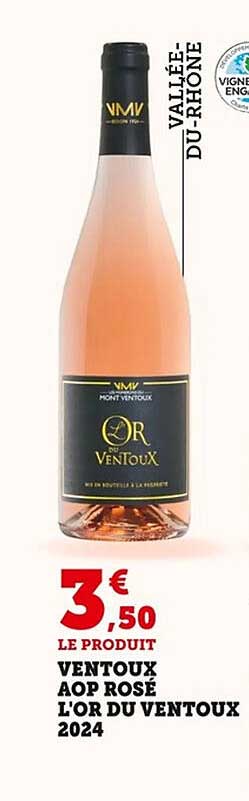 VENTOUX AOP ROSÉ L'OR DU VENTOUX 2024