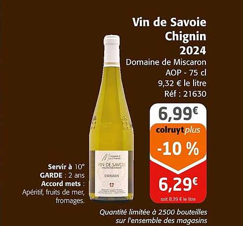 Vin de Savoie Chignin 2024