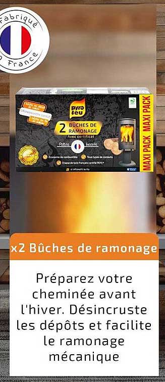 x2 Bûches de ramonage