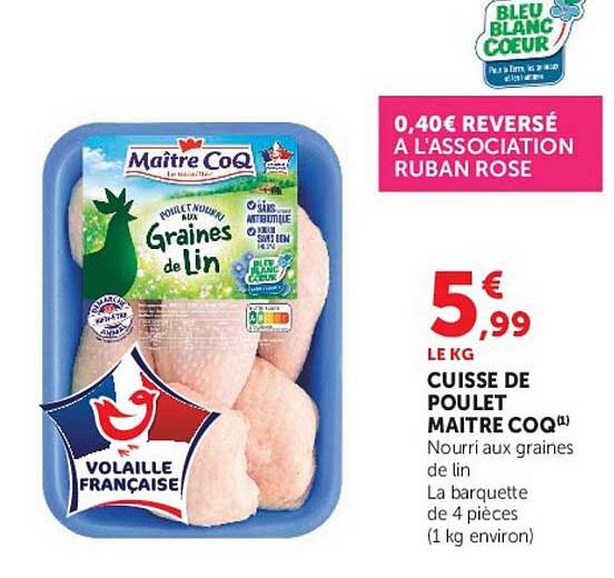0,40€ REVERSÉ À L’ASSOCIATION RUBAN ROSE