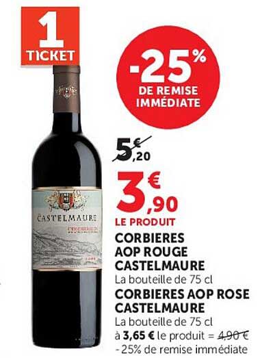 1 TICKET -25% DE REMISE IMMÉDIATE