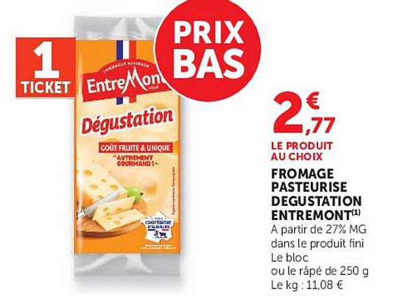 1 TICKET PRIX BAS