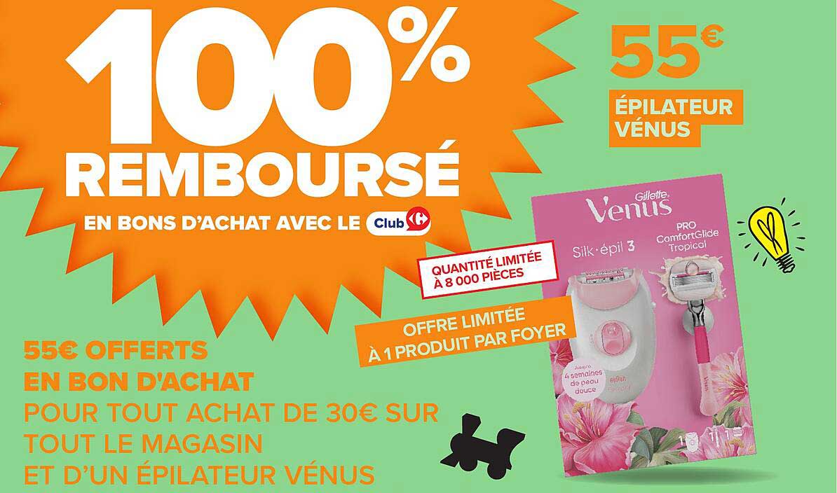 100% REMBOURSÉ EN BONS D’ACHAT AVEC LE Club Carrefour