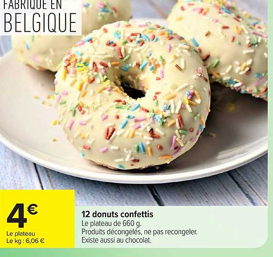 12 donuts confettis