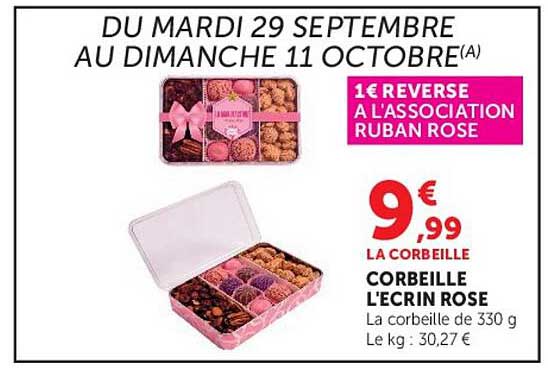 1€ reversé à l'association Ruban Rose