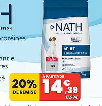 20% DE REMISE À PARTIR DE 14€39