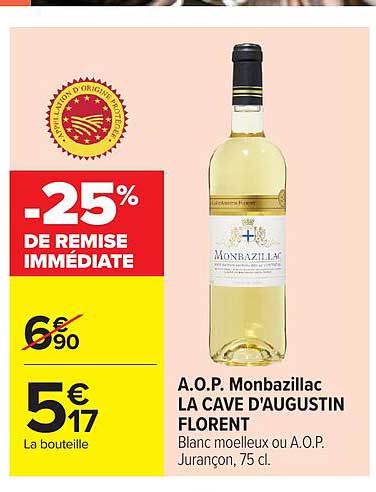 -25% DE REMISE IMMÉDIATE