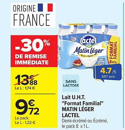 30% DE REMISE IMMÉDIATE