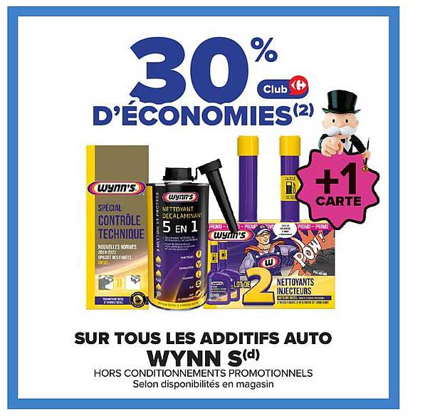 30% d'économies Club Carrefour +1 carte