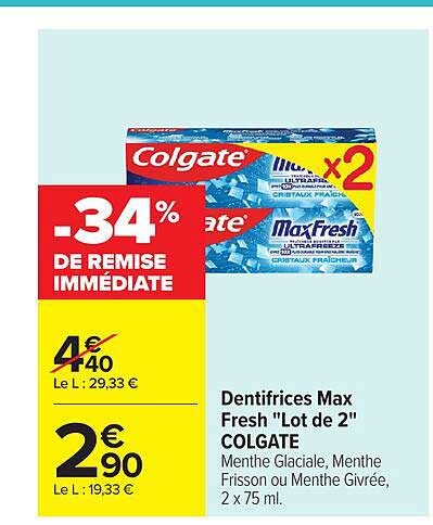 -34% DE REMISE IMMÉDIATE
