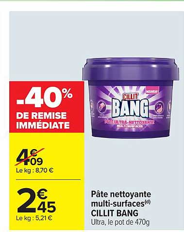-40% DE REMISE IMMÉDIATE