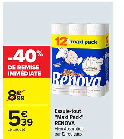-40% DE REMISE IMMÉDIATE