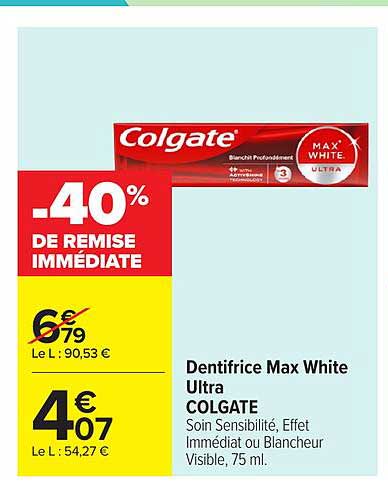 -40% DE REMISE IMMÉDIATE