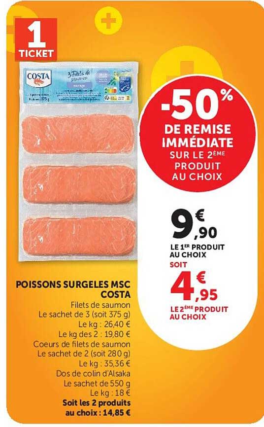-50% DE REMISE IMMÉDIATE SUR LE 2ÈME PRODUIT AU CHOIX
