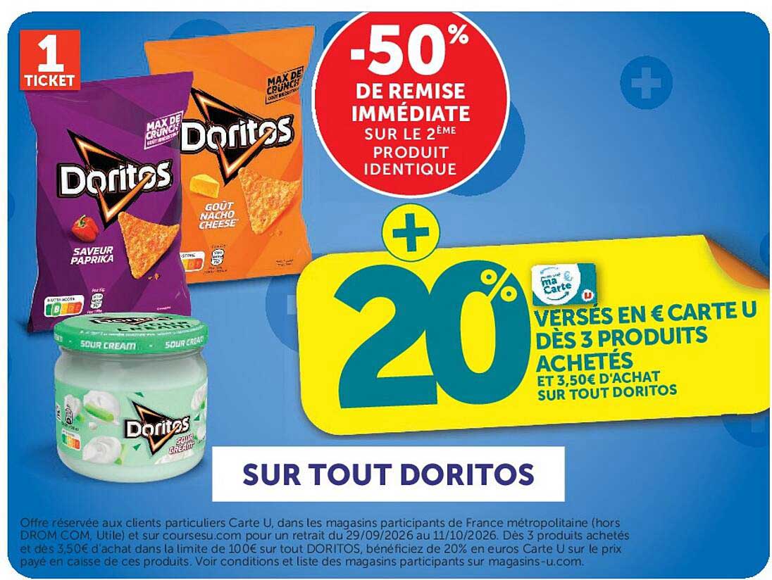 -50% DE REMISE IMMÉDIATE SUR LE 2ÈME PRODUIT IDENTIQUE