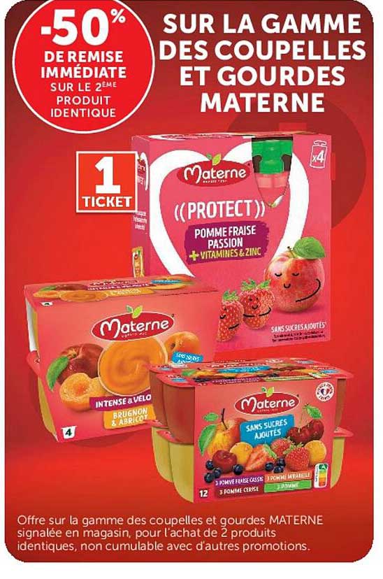 -50% DE REMISE IMMÉDIATE SUR LE 2ÈME PRODUIT IDENTIQUE