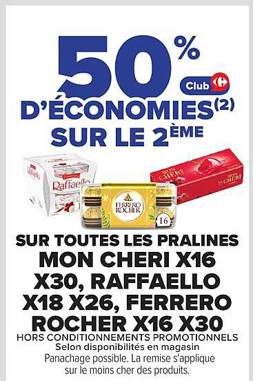 50% D'ÉCONOMIES(2) SUR LE 2ÈME