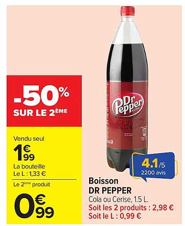 -50% SUR LE 2ÈME