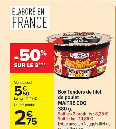 -50% SUR LE 2EME