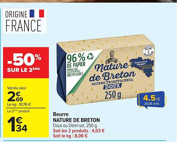 -50% SUR LE 2ÈME