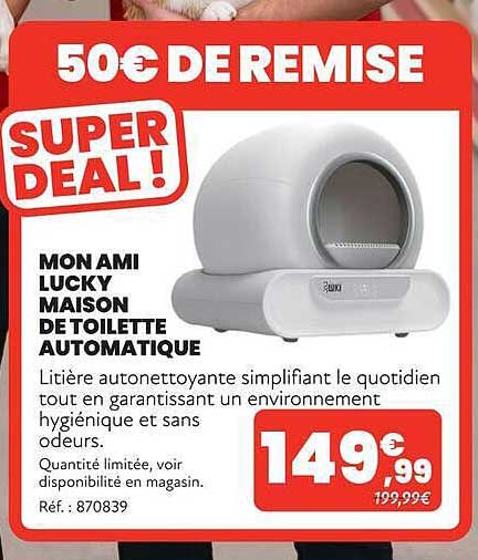 50€ DE REMISE SUPER DEAL ! MON AMI LUCKY MAISON DE TOILETTE AUTOMATIQUE