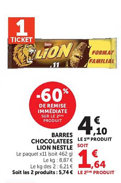-60% de remise immédiate sur le 2ème produit