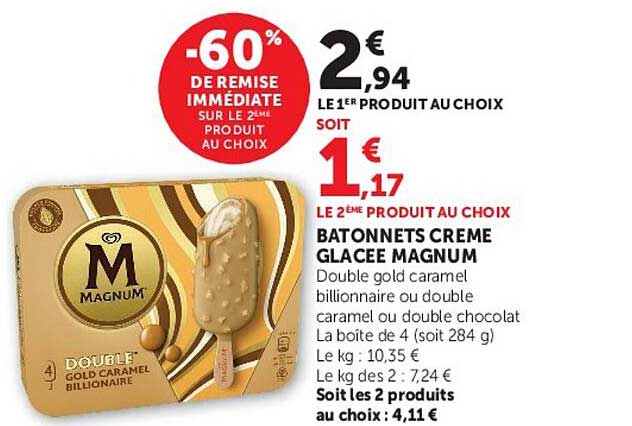 -60% DE REMISE IMMÉDIATE SUR LE 2ÈME PRODUIT AU CHOIX