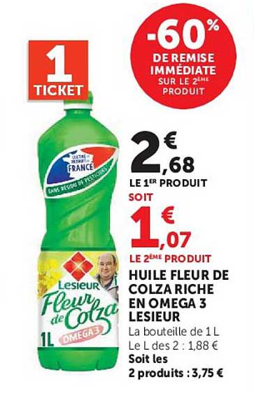 -60% DE REMISE IMMÉDIATE SUR LE 2ÈME PRODUIT