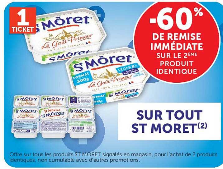 -60% DE REMISE IMMÉDIATE SUR LE 2ÈME PRODUIT IDENTIQUE