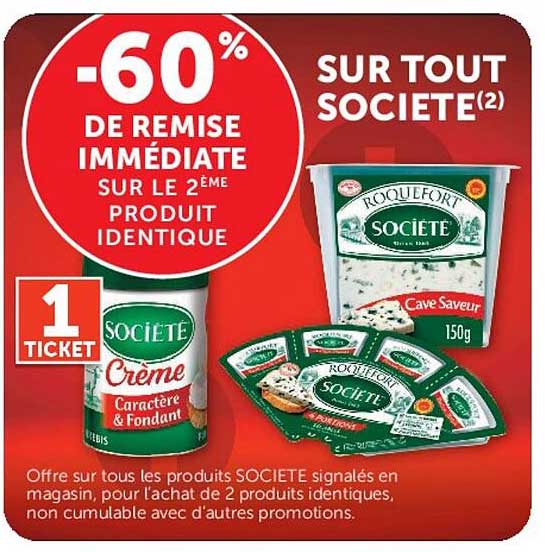 -60% DE REMISE IMMÉDIATE SUR LE 2ÈME PRODUIT IDENTIQUE