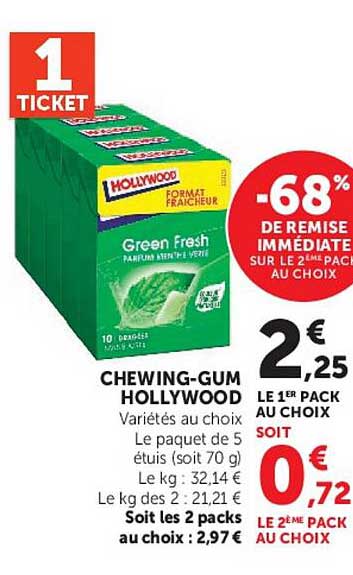 -68% DE REMISE IMMÉDIATE SUR LE 2ÈME PACK AU CHOIX