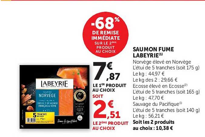 -68% DE REMISE IMMEDIATE SUR LE 2ÈME PRODUIT AU CHOIX