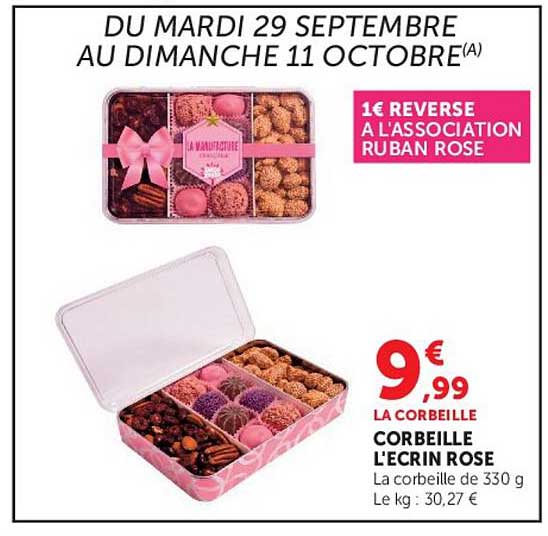 9€ 99 LA CORBEILLE CORBEILLE L'ECRIN ROSE