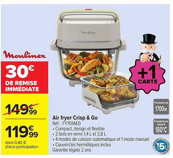 Air fryer Crisp & Go
