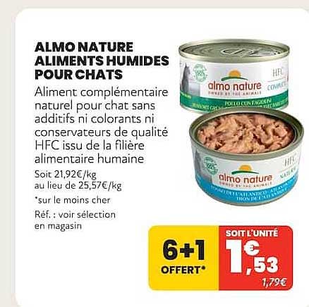 ALMO NATURE ALIMENTS HUMIDES POUR CHATS
