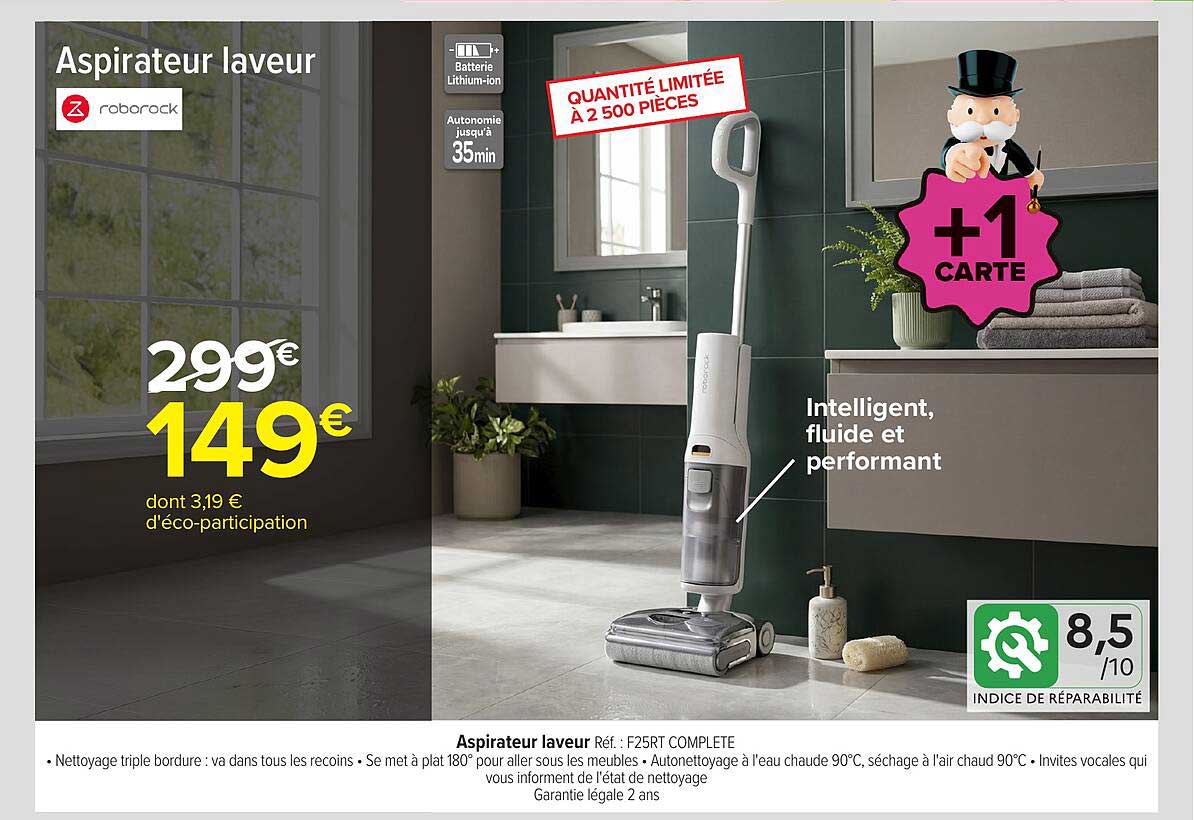 Aspirateur laveur