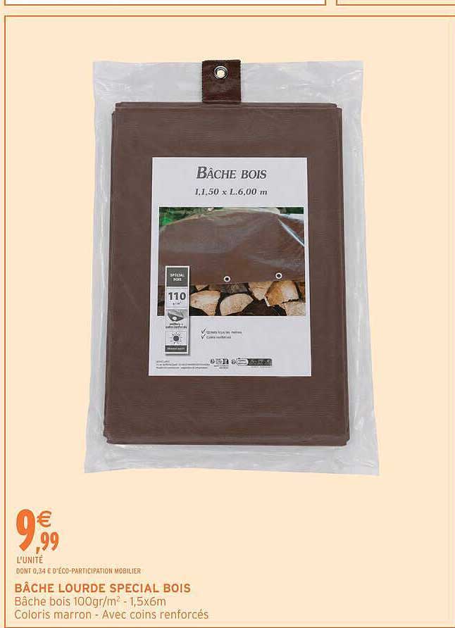 BÂCHE LOURDE SPECIAL BOIS
