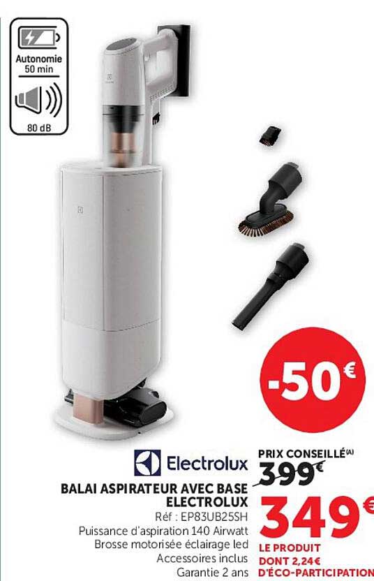 BALAI ASPIRATEUR AVEC BASE ELECTROLUX