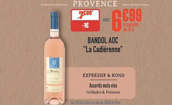 BANDOL AOC "La Cadiérenne"