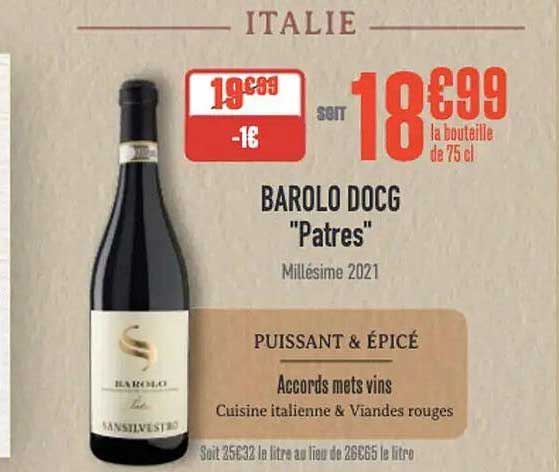 BAROLO DOCG "Patres"