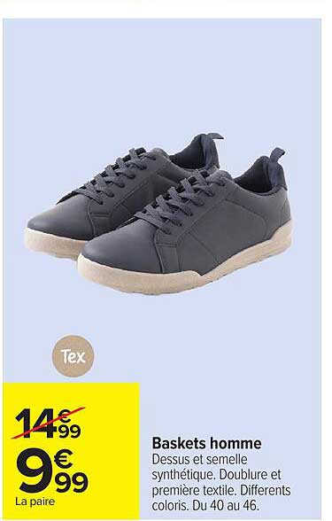 Baskets homme