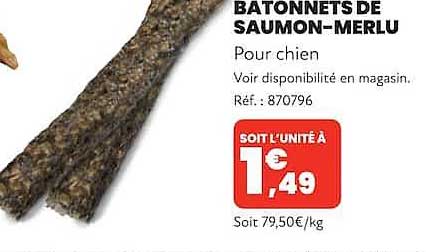 BATONNETS DE SAUMON-MERLU