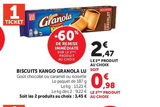 BISCUITS KANGO GRANOLA LU