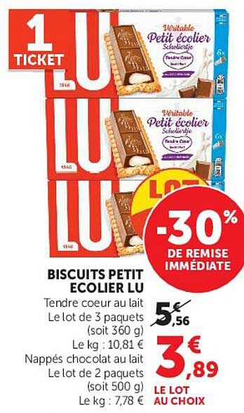 BISCUITS PETIT ECOLIER LU
