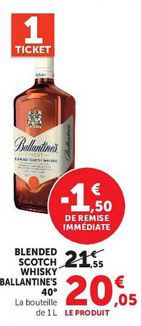 BLENDED SCOTCH WHISKY BALLANTINE'S 40°