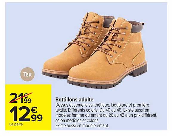 Bottillons adulte
